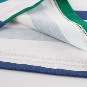 Camiseta a Rayas de Algodón Sostenible Premium, Tejido Suave y Amigable con la Piel, Estilo Europeo Náutico, Fabricante - Product Image 2