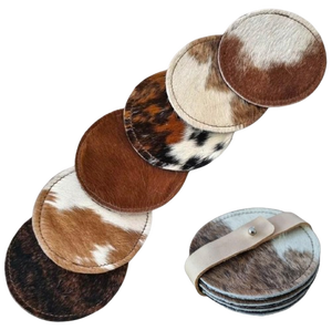 2025 dernière conception sous-verre en cuir de forme carrée dernière conception décor de Table bois et pierre ustensiles de cuisine de haute qualité sous-verre à café - Product Image 6