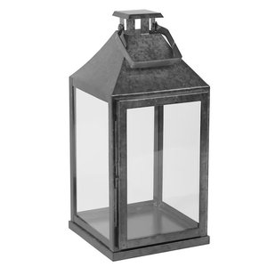 Farol de hierro con asa para decoración del hogar, portavelas de metal duradero, estilo rústico, uso en interiores y exteriores - Product Image 3