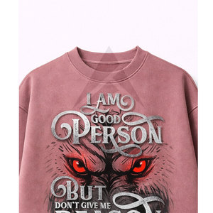 Sudadera Oversize con Lavado Ácido para Hombre, de Algodón Grueso y Forro Polar, Hombro Caído, Estilo Vintage Streetwear, Suministro al por Mayor Process Impex - Product Image 3