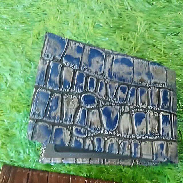 Bleu et argent bicolore