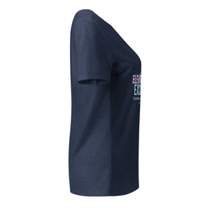 T-shirt pour femme en coton doux bleu marine à motif 'Mom', col rond, manches courtes, décontracté, pour le quotidien, vêtement de mode - Product Image 3