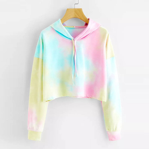 Pulls élégants à superpositions avec bordures côtelées et intérieur doux pour un fini moderne, sweat-shirts courts pour femmes en tissu boutique en coton. - Product Image 1