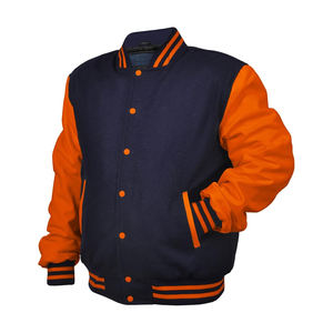 Vestes de baseball universitaires en cuir brodées sur mesure de haute qualité pour hommes – Vente en gros - Product Image 4