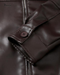 Manteau en cuir pour homme en gros, veste longue en cuir véritable, manteau d'hiver en cuir sur mesure, vêtements en cuir B2B de haute qualité - Product Image 3