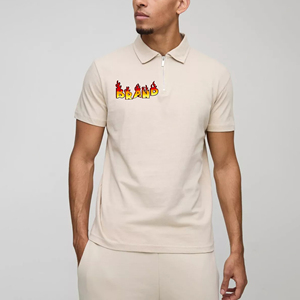 Camiseta Casual de Verano para Hombre, de Poliéster/Algodón, Tejido de Punto, Corte Holgado, Antiarrugas, con Logotipo Personalizado, Estilo Hip Hop - Product Image 4