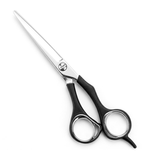 Ciseaux à cheveux professionnels en acier inoxydable avec manche en plastique, impression de logo personnalisée, produit le plus vendu, pour salon de coiffure - Product Image 1