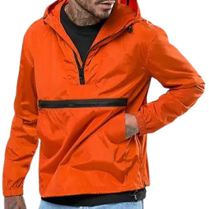 Men Fitness Windbreaker Half <b>Zipper</b> <b>Jacket</b> Lightweight Sports Men Streetwear Windbreaker Half Zip <b>Jacket</b> - Product Image 1