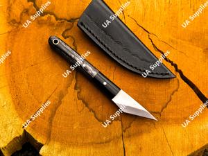 Cuchillo Kiridashi de Hoja Fija Full Tang, Acero Inoxidable, Mango de Madera, Cuchillo Utilitario EDC para Cuello, Venta al por Mayor OEM ODM, Múltiples Colores OEM - Product Image 4