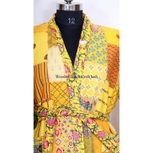 Kimono en soie 100% de haute qualité, imprimé, motif magnifique, couleur et logo personnalisables - Respirant, doux, printemps, été, automne - Product Image 3