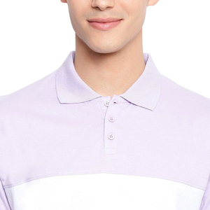 Polo en coton décontracté à manches courtes pour homme, T-shirt de golf tricoté de haute qualité avec motif rayé uni personnalisable - Product Image 6