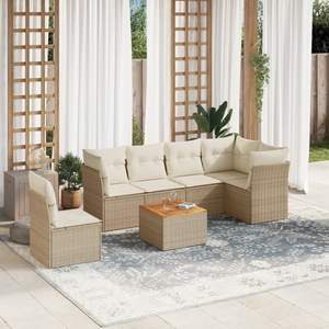 Ensemble de canapés de jardin beige - Product Image 1