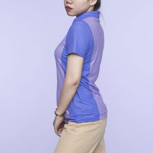 Camisas Polo Casuales de Manga Corta para Mujer, Transpirables, de Algodón y Poliéster, con Logotipo Personalizado Impreso por Sublimación, Camisa Polo de Punto para Mujer - Product Image 3