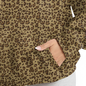 Sudaderas con capucha sublimadas de alta calidad para damas, el mejor fabricante y proveedor de ropa urbana, sudadera con capucha con estampado de leopardo para mujer - Product Image 6
