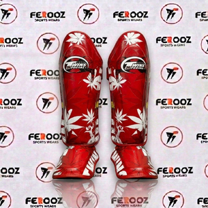 Protections de jambes de boxe thaïlandaise de qualité supérieure pour l'entraînement sportif, le sparring et les séances de fitness - Product Image 1