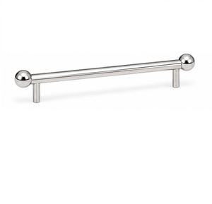 Juego de tiradores y pomos minimalistas de latón negro para muebles de cocina - Product Image 3