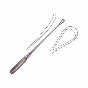 Cuchara de Aspiración para Aborto Wallich Ovum Curette, 19 mm, Acero Inoxidable, Alta Calidad, Instrumento Quirúrgico de Obstetricia y Ginecología, 42 cm - 16 1/2 pulgadas, CE - Product Image 6