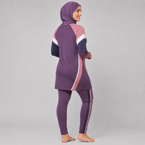Modest Swimwear Bikini Set for Women Long Sleeve Rash Guard Quick Dry Beach Swimming Bathing <b>Suit</b> Women's Modest Bikini Set - Product Image 4