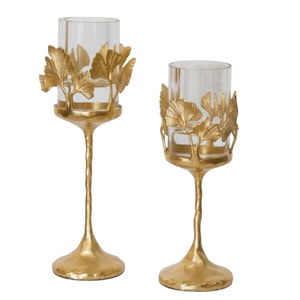 Luxury Gold Floral Brass <b>Tea</b> Light Holder Decorative Flower <b>Candle</b> Stand Handmade Design for Home Office Festival Decor Use - Product Image 1