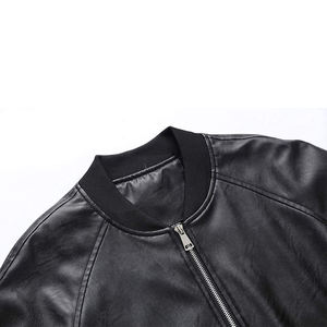 Chaqueta de Cuero para Hombre, Corte Ajustado, Estilo Casual, Motociclista, Streetwear, Venta al Por Mayor, Pedidos al Por Mayor - Product Image 5