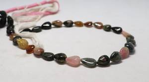 Natural Multi Tourmaline Smooth Straight Drill Pear Shape Beads 11x14MM Tourmaline Gemstone Beads 15 Inch Strand Tourmaline Pear - Product Image 6
