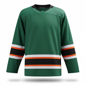 Jersey de Hockey sobre Hielo para Hombre, Invierno, 100% Poliéster, Talla Adulto, Color Sólido, Absorbe la Humedad, Protección UV, Nombre del Equipo Personalizado - Product Image 4