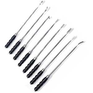 Juego de 8 instrumentos quirúrgicos ortopédicos de acero inoxidable para cirugía de cadera con retractor de cemento - Product Image 1