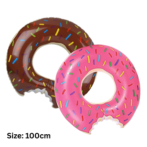 Bouée gonflable robuste de 100 cm pour tous les âges - Confortable pour la plage, les lacs et les piscines privées - Product Image 2