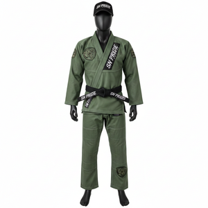 Traje de Jiu Jitsu Brasileño Elástico y Resistente para Entrenamiento y Competición, con Logotipo Frontal y Etiquetado Personalizado, Todas las Tallas - Product Image 1