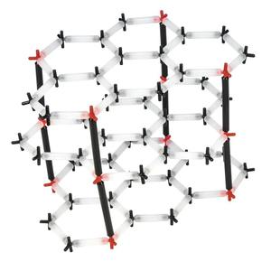 Ensemble de modèles de cristaux moléculaires polyvalents, connecteurs en polyéthylène multicolores pour démonstration de chimie, OEM DD International - Product Image 1
