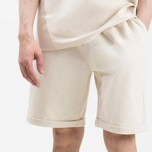 Pantalones Cortos Deportivos de Felpa Francesa de Algodón Grueso con Logotipo Personalizado de Diseñador, Pantalones Cortos Deportivos Lisos para Hombre - Product Image 1