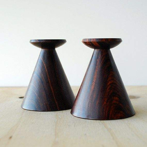 เชิงเทียนไม้ตกแต่งโต๊ะ  ที่วางเทียนสวยงาม โคมไฟ  ขวดโหล  เชิงเทียนไม้  งานแฮนด์เมด โดย มัลติคราฟท์ - Product Image 2