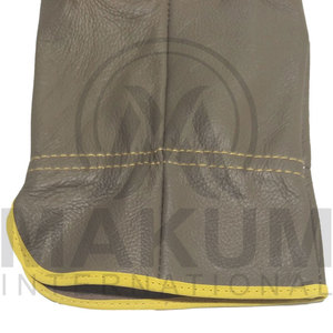 Gants de travail en cuir de daim souple avec logo personnalisé, gants de protection pour conducteurs - Product Image 6