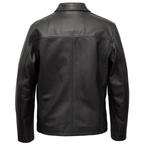 Chaqueta de Invierno de Cuero Negro Ecológica e Impermeable de Alta Calidad para Hombre, con Cuello Alto, para Deportes y Aficiones - Product Image 2