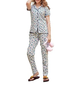 Vestidos de Noche al por Mayor para Niñas, Ropa de Dormir, Conjunto de Pijama de Dos Piezas, Pijamas de Satén y Algodón, Pijamas de Diseñador para Mujer, Traje de Noche - Product Image 6