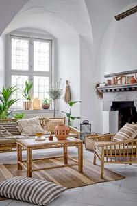 Natural <b>Bamboo</b> Outdoor <b>Sofa</b> <b>Bamboo</b> Garden Bench Eco Friendly <b>Bamboo</b> Patio Furniture for Garden Patio Balcony Hotel - Product Image 4