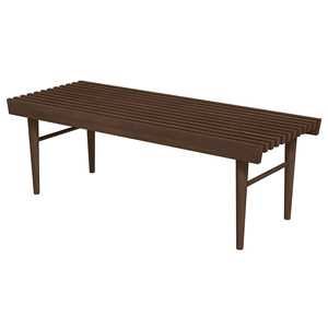 Panca Mia in Legno Massello Stile Mid-Century Moderno per Arredamento Soggiorno - Product Image 2