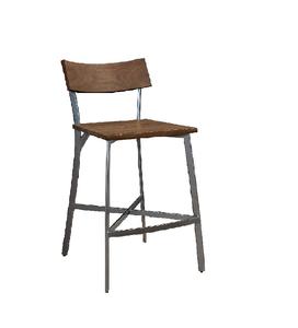 Tabouret de bar moderne réglable rouge avec dossier, accoudoirs et base chromée pour cuisine, bar ou comptoir - Product Image 1