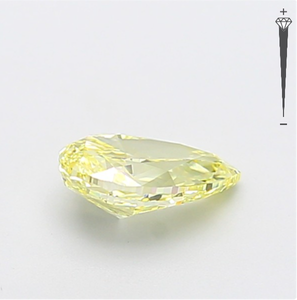 Diamante Cultivado en Laboratorio con Certificación IGI, Corte Pera Modificado de 1.04 CT, Color Amarillo Fantasía, Claridad VVS2, CVD LG 800633902 para Joyería ROYAL - Product Image 3