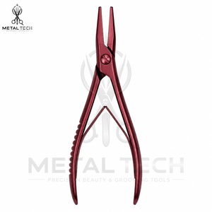 OEM ODM Service Hair Extensions Pliers Flat 100% Stainless-Steel Pliers for Hair Extensions Flat Teeth <b>Clamp</b> for Hair Extension - Product Image 5