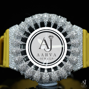 Montre en quartz incrustée de diamants, épaisseur du boîtier 10 mm, bracelet en plastique, cadran noir argenté, ornée de cristaux, pour cadeau et mode - Product Image 6