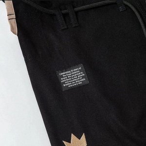 Kimono de Jiu-Jitsu Brésilien (BJJ) noir sur mesure, 100 % coton respirant et anti-rétrécissement, avec broderie de haute qualité, tissu durable 450g, pour adultes unisexes - Product Image 6