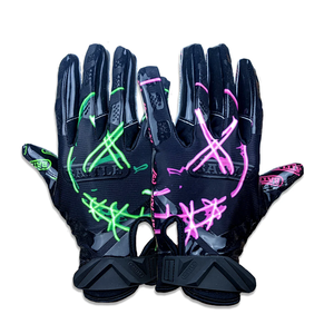 Gants de football américain 7v7 en néoprène et gel de silicone, doigts entiers, haute qualité, personnalisables, durables, antidérapants, pour jeunes - Product Image 4