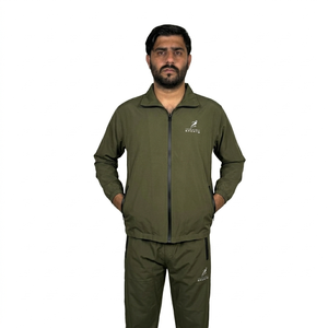 Survêtement d'hiver décontracté, veste à capuche élégante avec cordon de serrage, pantalon de jogging respirant et léger, personnalisable, pour un usage quotidien - Product Image 5