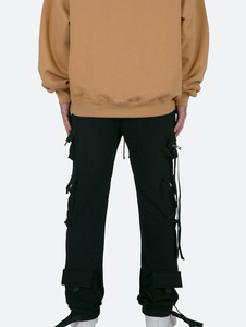 Custom Logo Pants Streetwear Men's Cargo Pockets Oversized <b>Jogger</b> Stack Pants <b>Cheap</b> Cargo Pants 100% Cotton Midweight Plain Dyed - Product Image 3