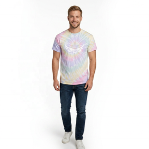 High Quality Casual Regular Fit Men's Knitted 100% Cotton <b>T</b>-<b>Shirts</b> 2026 New Design Custom Men Tie Dye <b>T</b> <b>Shirt</b> Regular Fit Soft - Product Image 3