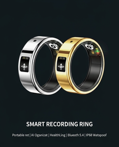 แหวนอัจฉริยะ WEAR-AI-001 พร้อมฟังก์ชันบันทึกเสียง แปลภาษา วัดอัตราการเต้นของหัวใจ วัดออกซิเจนในเลือด ตรวจสอบการนอนหลับ ติดตามการออกกำลังกาย รับผลิตแบบ OEM ODM - Product Image 2