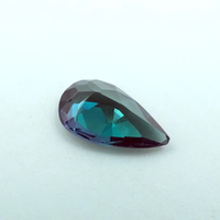 Pierre précieuse naturelle Alexandrite 0,80 ct, taille poire, pour la fabrication de bijoux, 8x5x3MM, HAYAAT GEMS Rajasthan