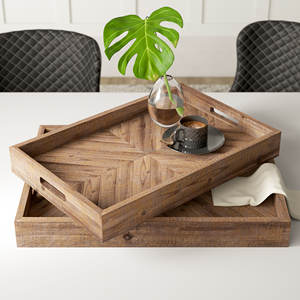 <b>Hotel</b> and <b>Restaurants</b> <b>Supplies</b> Latest Serving Trays 100% Natural Wooden Handcrafted Eco Friendly Wood Natural Juice Trays - Product Image 1