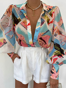 Blusas y Camisas Casuales de Algodón Blanco Elegantes y Sexys con Manga Larga y Diseño Hueco para Mujer - Product Image 2